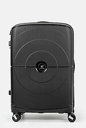 Велика пластикова валіза Three Birds 2022-23-2L чорна