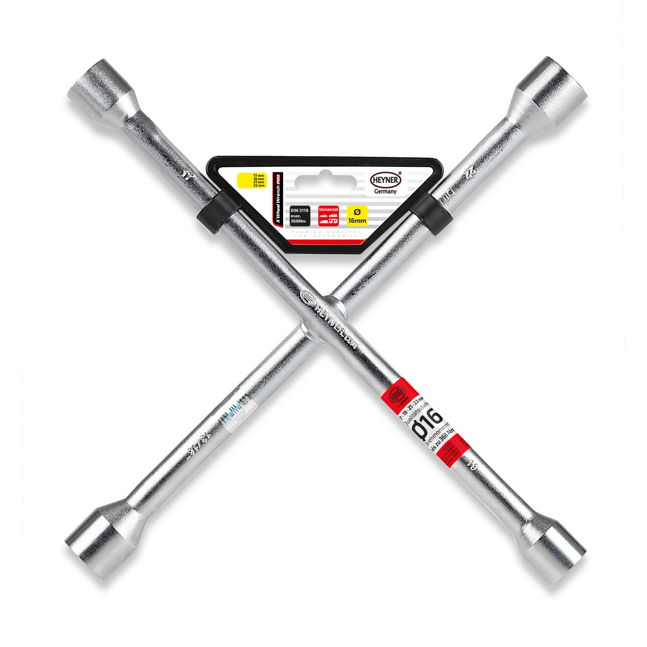 Ключ хрест хромований Heyner Premium 4-Way X-Wrench chrome HE 420000