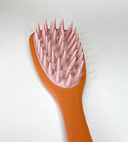 Щітка-масажер Finding Для шкіри голови Помаранчевий рожевий 22 см х 7.5 см
