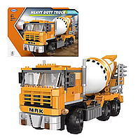 Конструктор дитяча бетономішалка Будівельна техніка на 654 деталі