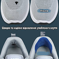 Чорні вставки квадратні обрізні 15см: ремонт та реставрація взуття. Універсальні вкладки для ремонту взуття, фото 8