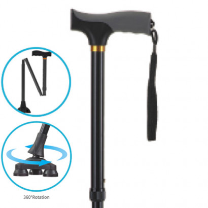 Складана алюмінієва тростина з обертовим наконечником OSD-BL530202, фото 1