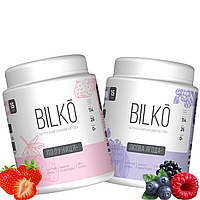 Мікс білкового коктейлю Bilko = 87% білка для заміни прийому їжі та схуднення 2 Банки (Полуниця + Лісові ягоди)