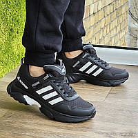 Чоловічі Кросівки ADIDAS Waterproof Black-White Чорно-Білі Адідас 40,41 розміри