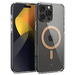 Чохол Caseology Capella Mag Clear Sepia Gold для iPhone 16 Pro ACS08305