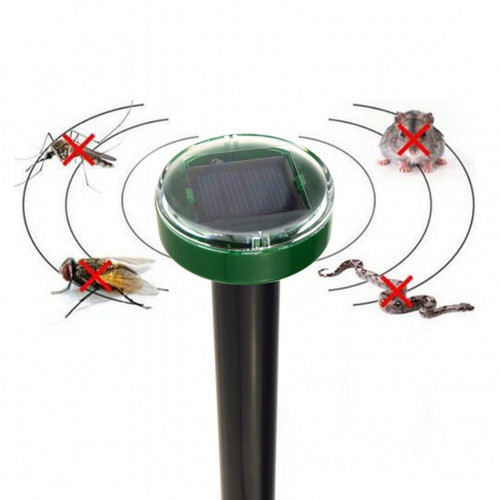 Ультразвуковий відлякувач диких тварин гризунів 2 шт Solar Rodent Repeller