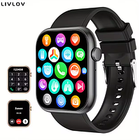 Смарт годинник-телефон з сенсорним екраном для здорового способу життя, smart watch з функцією голосовий помічник