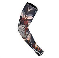 Тату рукав з вовком брутальний для байкерів чи на свято "Wolf" (1 шт)