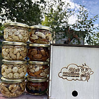 Набір дерево 8 баночок акація № 2