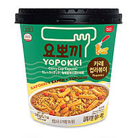 Корейські рапоккі у стакані з соусом каррі, Yopokki, 145 г