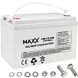 Гелевий акумулятор MAXX FM-12-100 12V/100A для ДБЖ та інверторів, фото 3