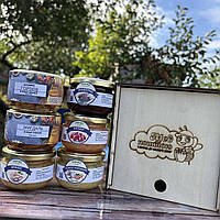 Набір дерево 6 баночок акація № 3