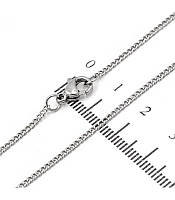 Ланцюжок Xuping панцирне плетіння 0,1/60 см родій 524913