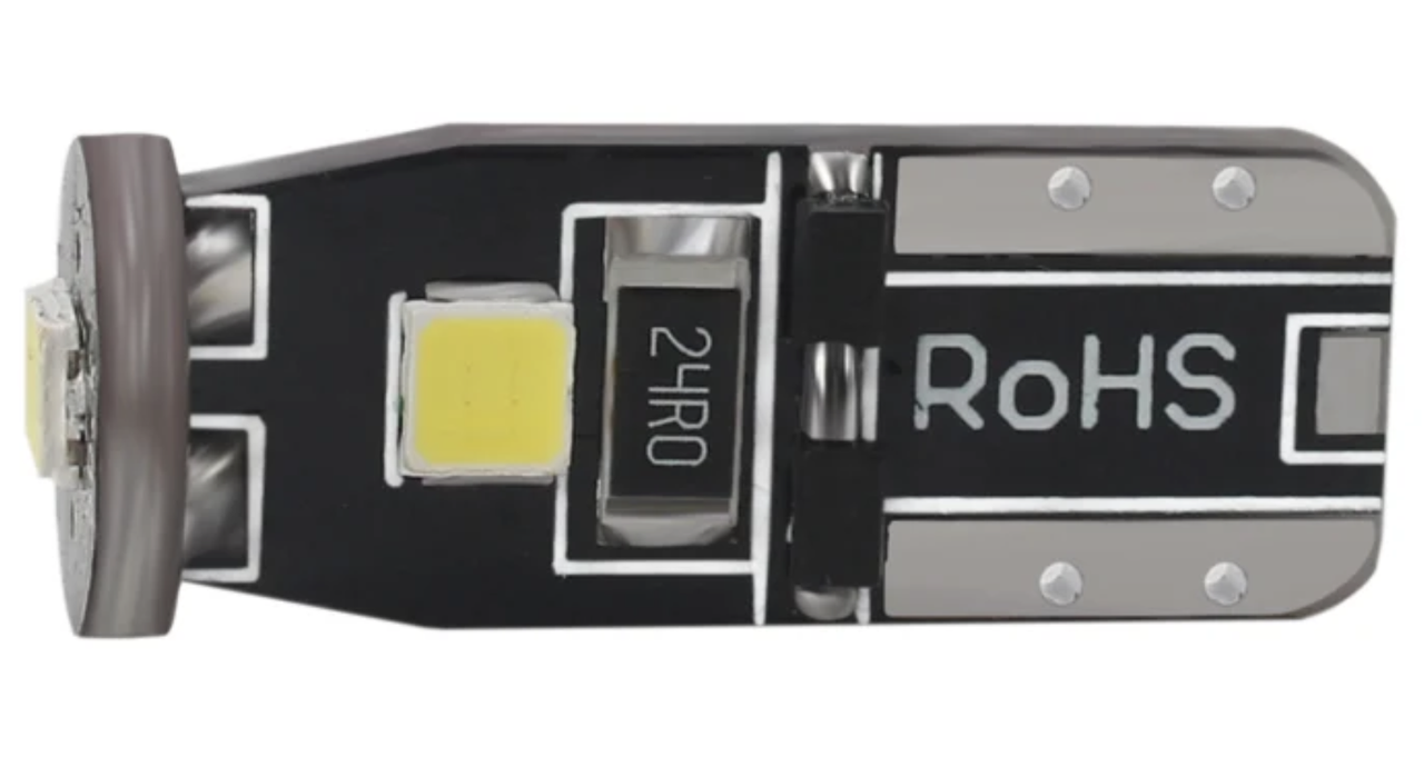 T10 3-SMD LED W5W 2Вт 300лм лампочка автомобільна, біла - 1шт