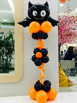 Кульки на підставці телескоп Кажан | Halloween, фото 1