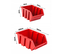 Настінний органайзер панель для інструментів лотки контейнери 78х78см 41 контейнер, фото 6