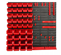Настінний органайзер панель для інструментів лотки контейнери 78х78см 41 контейнер, фото 2