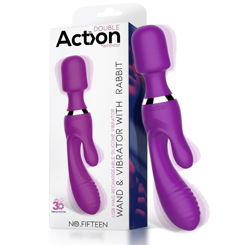 ACTION NO. FIFTEEN VIBRATOR AND MASSAGER 3 INDIVIDUAL MOTORS, фото 1