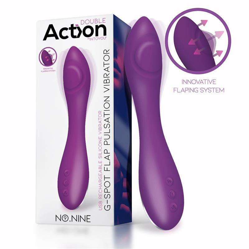 ACTION NO. NINE G-SPOT VIBRATOR FLAP FUNCTION MAGNETIC USB SILICONE, фото 1