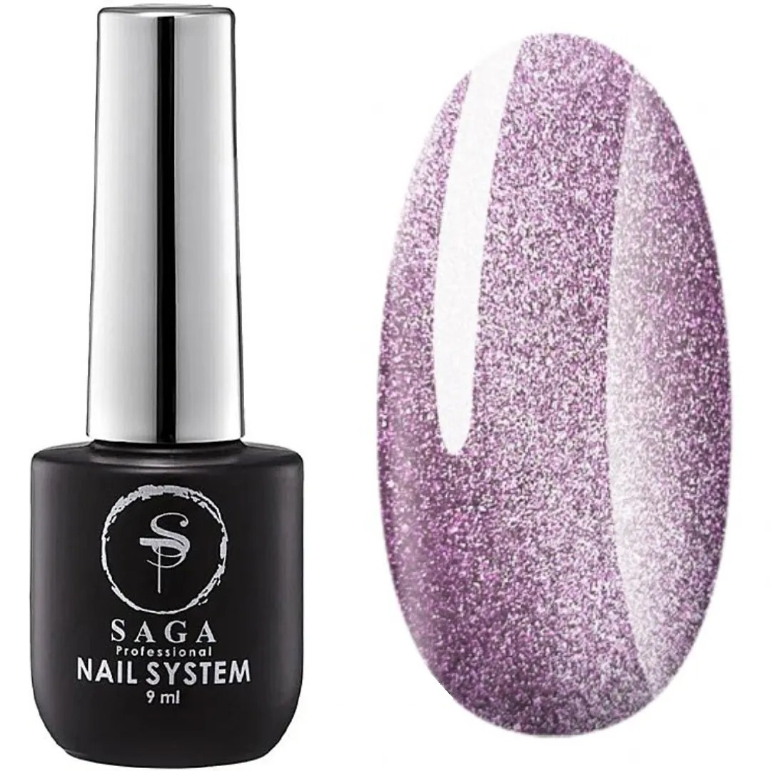 Гель-лак «котяче око» SAGA Professional Cat Shine gel polish #4, 9 мл, фото 1