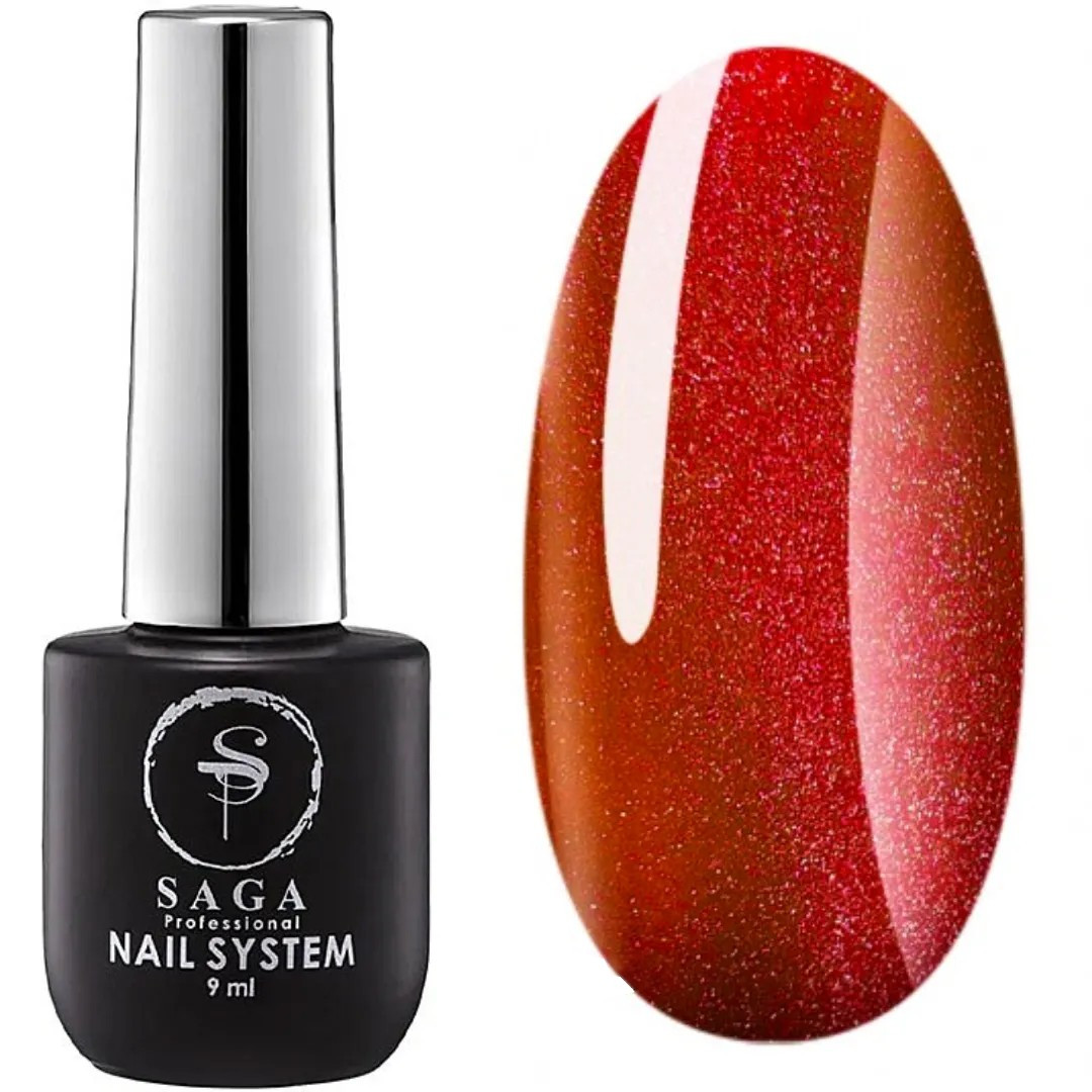 Гель-лак «котяче око» SAGA Professional Cat Shine gel polish #12, 9 мл, фото 1