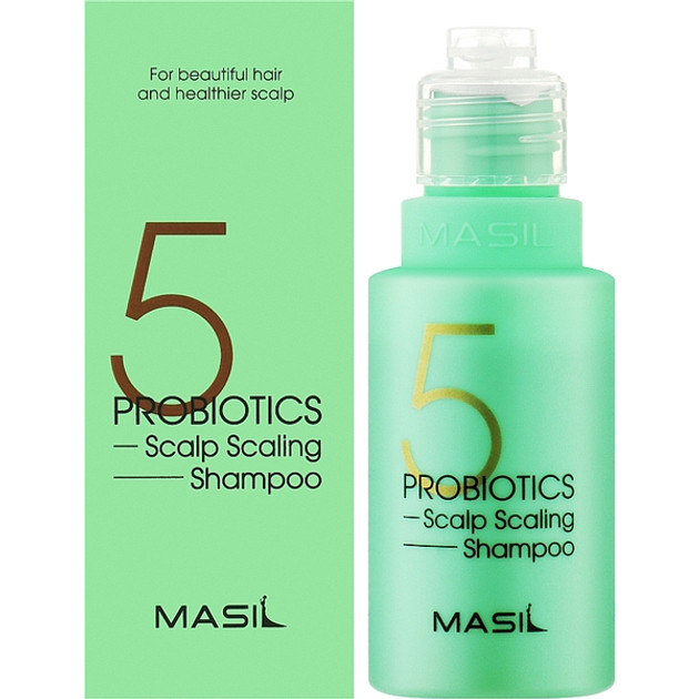 Шампунь MASIL 5 PROBIOTICS SCALP SCALING SHAMPOO для глибокого очищення шкіри голови мініатюра, фото 1