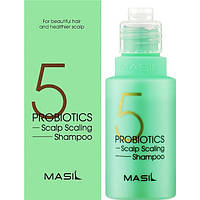 Шампунь MASIL 5 PROBIOTICS SCALP SCALING SHAMPOO для глибокого очищення шкіри голови мініатюра