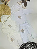 Комплект для новонародженого: розпашонка + повзунки + чепчик, фото 4