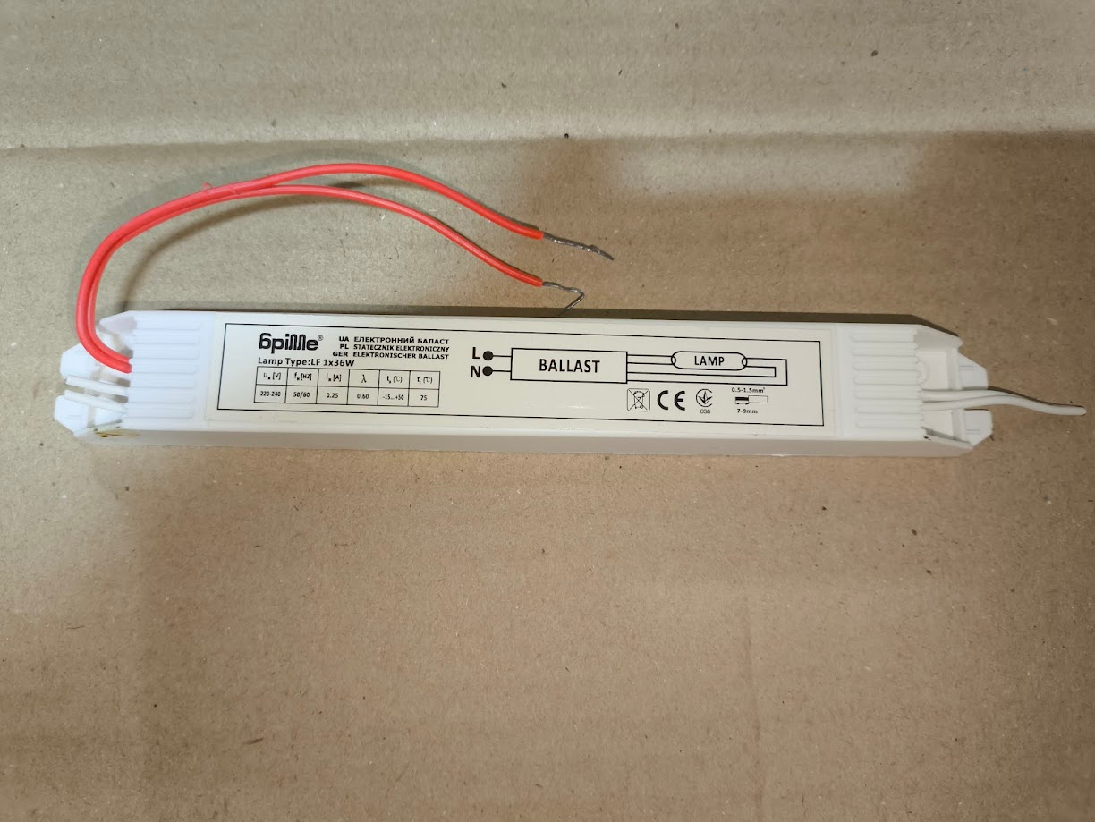 Електронний Баласт 1x36w новий після розборки 1х36 вт., фото 1