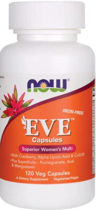 Мультивітаміни для жінок NOW Foods Eve 120 вег капс
