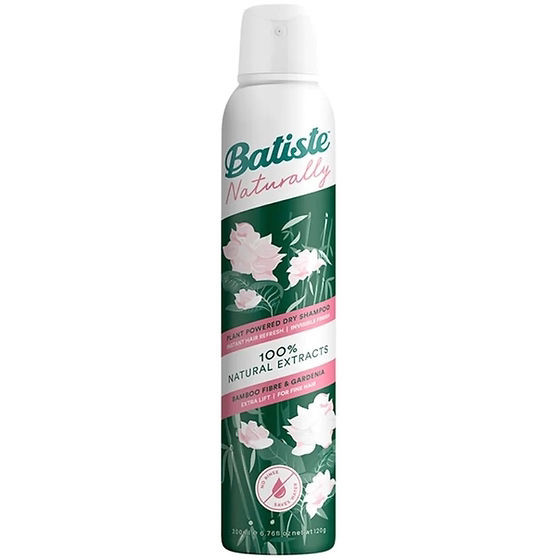Сухий шампунь Batiste Naturally Plant Powder Bamboo Fibre & Gardenia Dry Shampoo, 200 ml