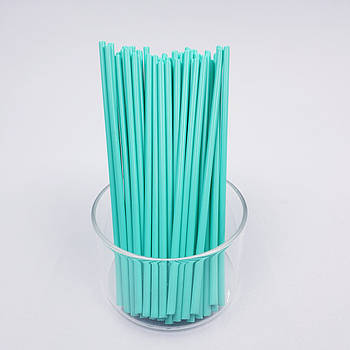 Палички для кейк-попсів пластикові Бірюзові 15 см 50 шт.