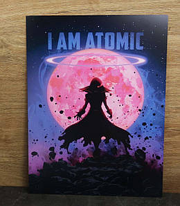 Металевий плакат Сходження в тіні! "I am atomic" / Kage no Jitsuryokusha ni Narita