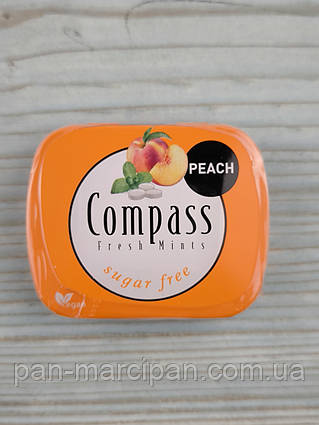 Мятные леденцы без сахара Compass Peach 14g Германия