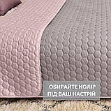 Покривало на ліжко Silhouette 240x260 IDEIA двостороннє, міцне стьобання тканини, антиалергенне волоконо, фото 4