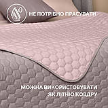 Покривало на ліжко Silhouette 240x260 IDEIA двостороннє, міцне стьобання тканини, антиалергенне волоконо, фото 6