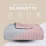 Покривало на ліжко Silhouette 240x260 IDEIA двостороннє, міцне стьобання тканини, антиалергенне волоконо, фото 3