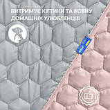 Покривало на ліжко Silhouette 240x260 IDEIA двостороннє, міцне стьобання тканини, антиалергенне волоконо, фото 6