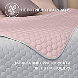 Покривало на ліжко Silhouette 240x260 IDEIA двостороннє, міцне стьобання тканини, антиалергенне волоконо, фото 7
