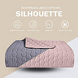 Покривало на ліжко Silhouette 240x260 IDEIA двостороннє, міцне стьобання тканини, антиалергенне волоконо, фото 3