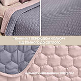 Покривало на ліжко Silhouette 240x260 IDEIA двостороннє, міцне стьобання тканини, антиалергенне волоконо, фото 8