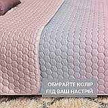 Покривало на ліжко Silhouette 220x240 IDEIA двосторонне, міцна стібка тканини, антиалергенне волокно, фото 4