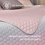 Покривало на ліжко Silhouette 220x240 IDEIA двосторонне, міцна стібка тканини, антиалергенне волокно, фото 6