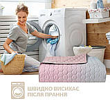 Покривало на ліжко Silhouette 220x240 IDEIA двосторонне, міцна стібка тканини, антиалергенне волокно, фото 8