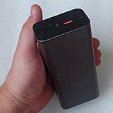 Павербанк 30000 mAh 65W, з DC виходом для роутера, ноутбука і монітора, стильного графітового кольору, фото 3