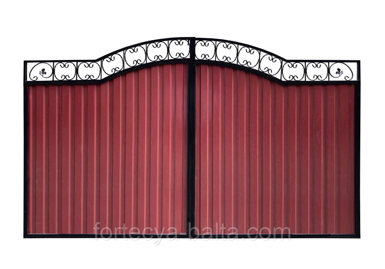 Ворота металеві "Венера" + хвіртка, фото 1