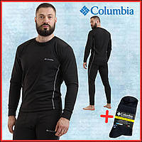Зимова чоловіча термобілизна на флісі Columbia + термоноски в подарунок LikeM