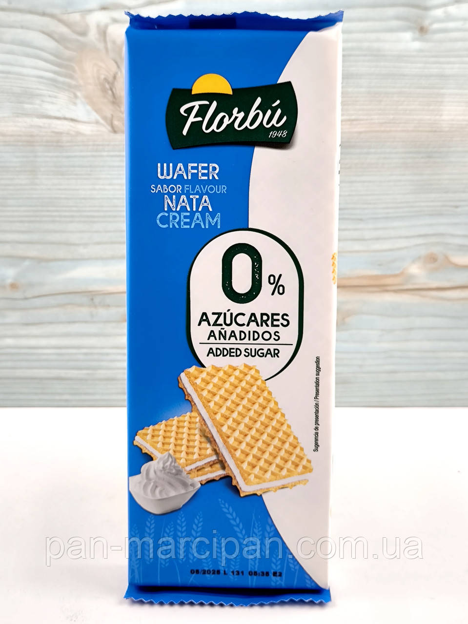 Вафли со сливочным кремом без сахара Florbu 0% 150г Испания, фото 1