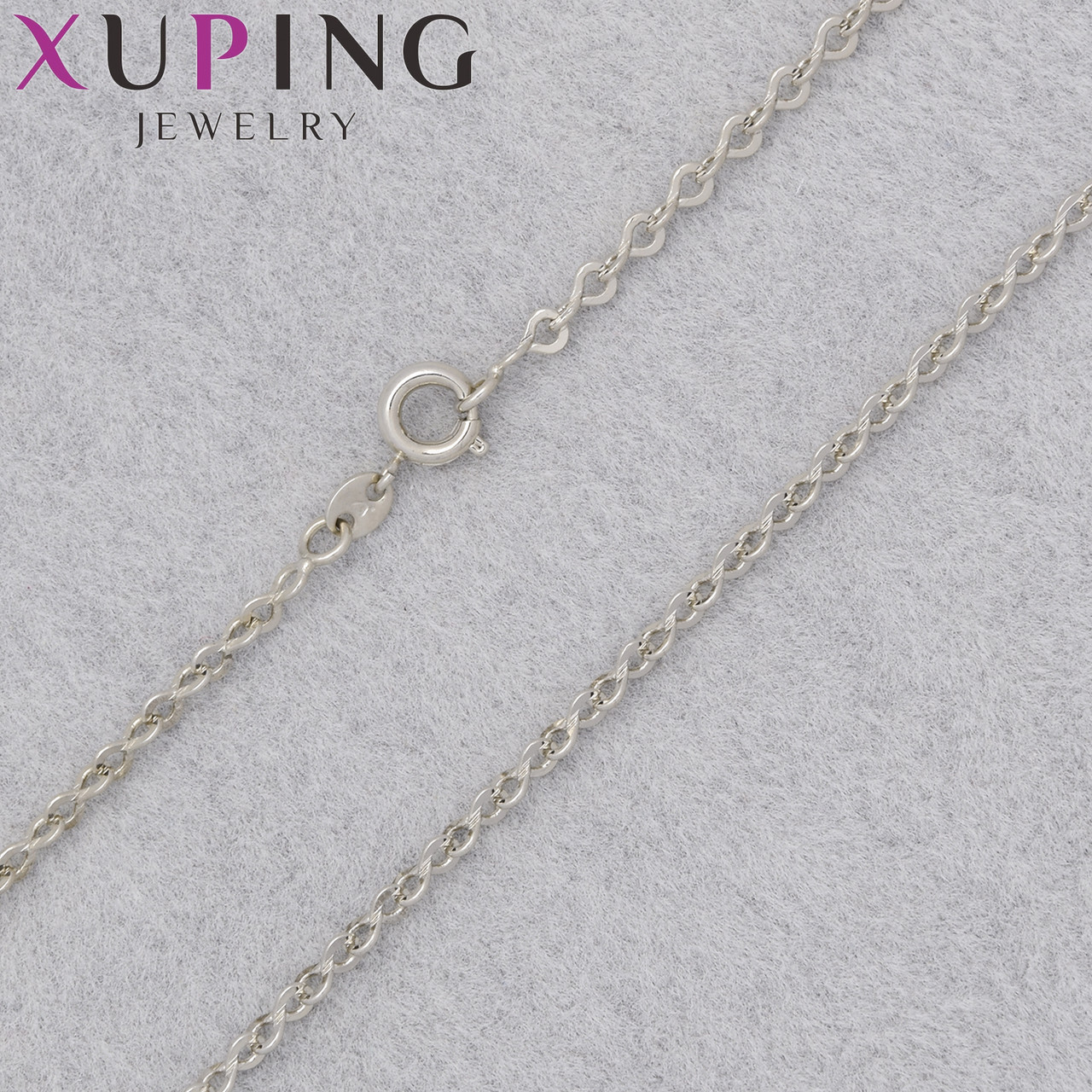 Цепочка Xuping Jewerly длина 45 см ширина 2 мм медицинское золото декоративное плетение застёжка шпрингель