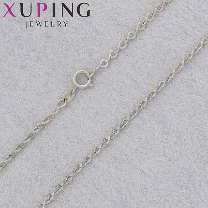 Цепочка Xuping Jewerly длина 45 см ширина 2 мм медицинское золото декоративное плетение застёжка шпрингель, фото 1